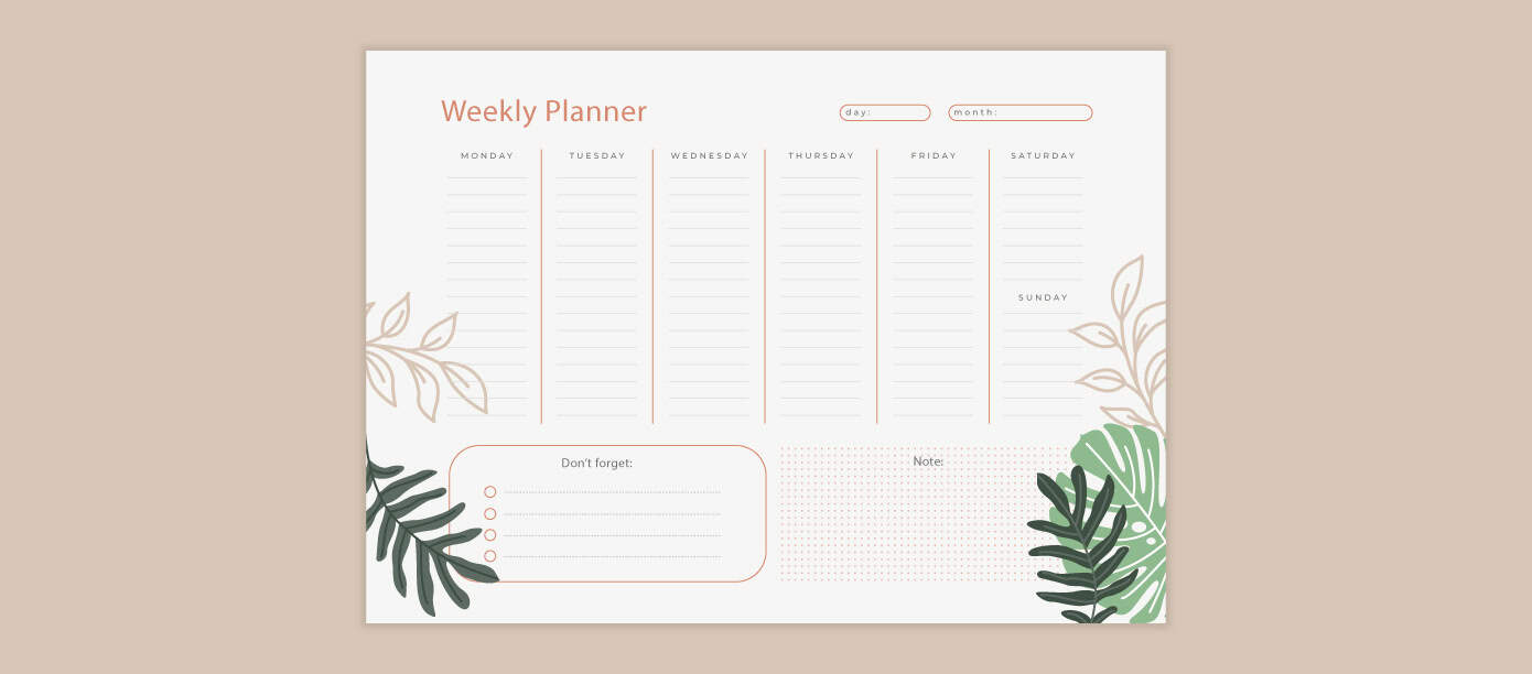 2. Weekly Planner