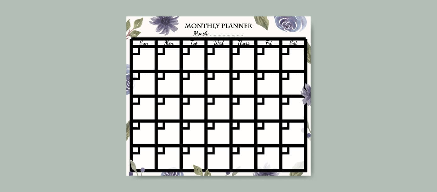 3. Monthly Planner